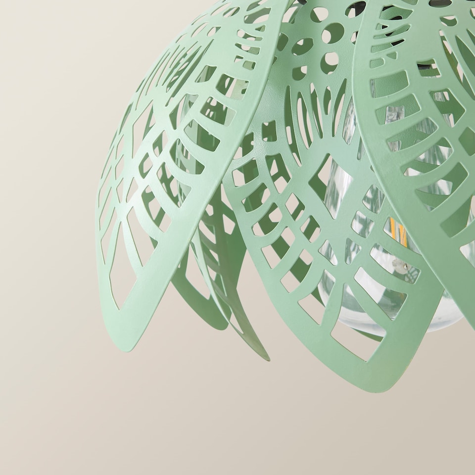 image 1 of ValueLights Artichoke Sage Green Hanging Solar Light | Green
