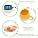 image 2 of Nicola Spring Dipped Stoneware Sphere Mugs - 340ml - Burnt Orange - Pack of 4 Orange
