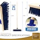 image 2 of 15" Heavy Duty Outdoor Broom with Stiff PVC Bristles and Long Wooden Handle