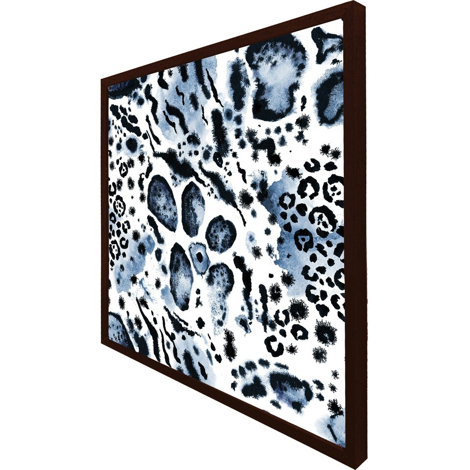 image 1 of Blue leopard print (Picture Frame) Brown | S
