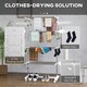 image 6 of HOMCOM 4-Tier Large Clothes Airer Stainless Steel Clothes Drying Rack White
