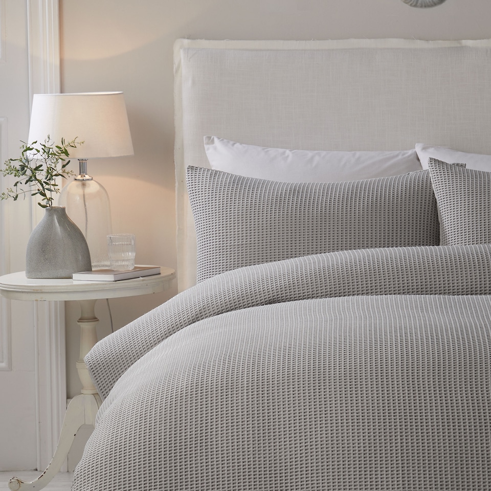 image 1 of Serene Lindly Duvet Cover Set Silver