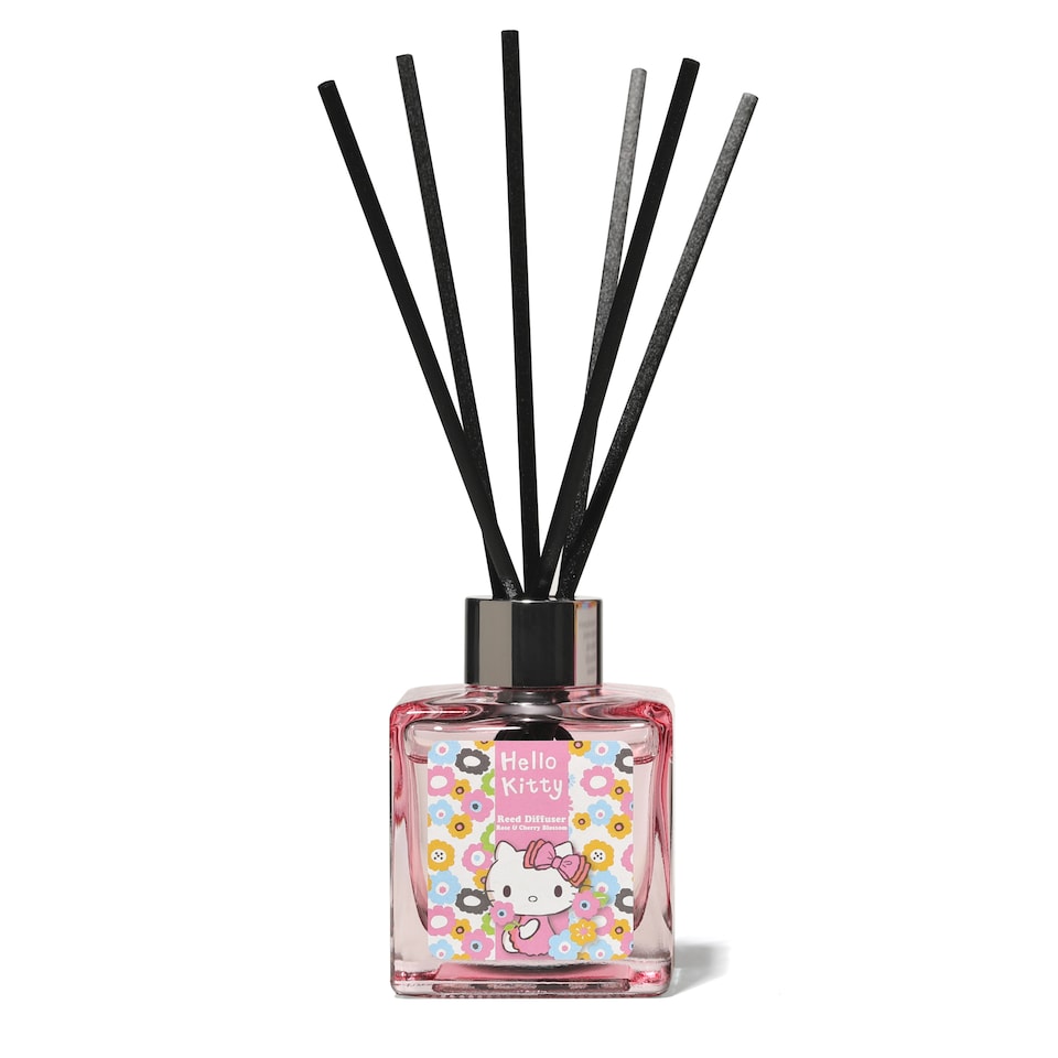 image 1 of Hello Kitty Seasons Spring Rose & Cherry Blossom Reed Diffuser 100ml