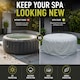 image 5 of Hot Tub Spa 6 Person Hot Tub Cover Cap Outdoor Garden Patio Furniture Safety Protector, Grey, 195x100x70Cm