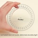 image 4 of 360 Degree 10cm School Transparent Plastic Protractor Ruler