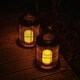 image 1 of ValueLights Outdoor Black Wire Basket Candlelight Lantern | Black