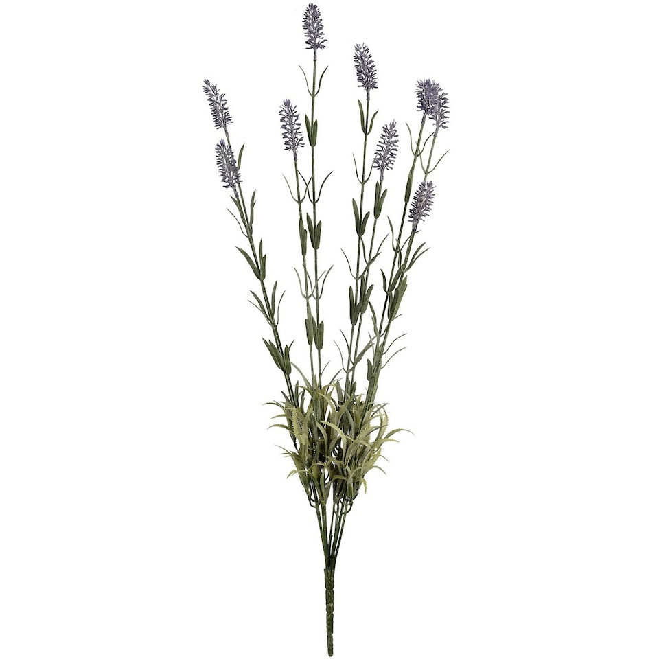 image 1 of Hill Interiors Artificial Lavender Flower Bouquet - Purple - Small