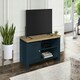 image 2 of Highgate Small TV Unit Navy Oak