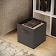 image 4 of Wide 7-Cube Bookcase With Drawers | Grey | Grey & Black | 1