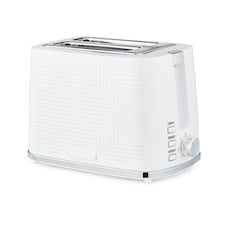 GEEPAS Opus 2 Slice Toaster with 7 Level Browning Control, 900W | White