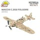 image 3 of Macchi C. 202 Folgore brick plane model - COBI 5760 - 405 bricks