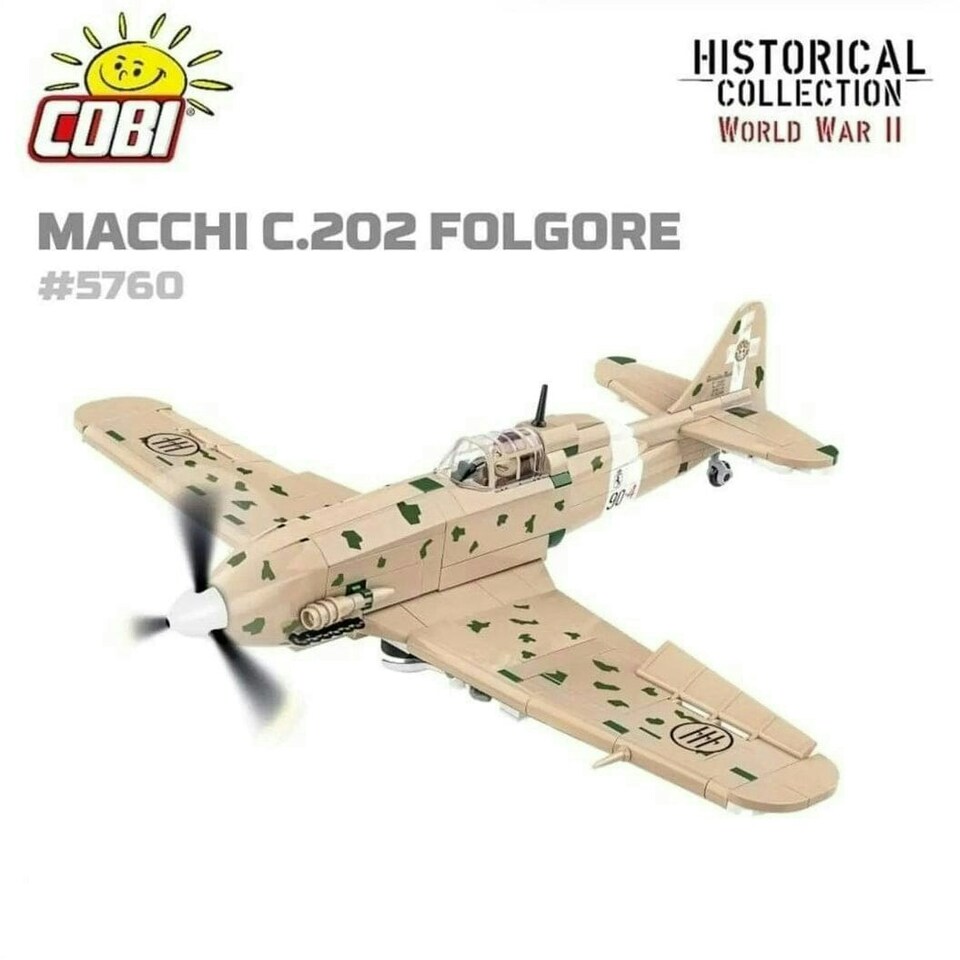 image 1 of Macchi C. 202 Folgore brick plane model - COBI 5760 - 405 bricks