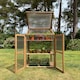 image 4 of Wooden Framed Polycarbonate Growhouse Mini Greenhouse
