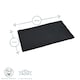 image 3 of Nicola Spring Ribbed Cotton Placemats - 48 x 33cm - Black - Pack of 6 Black