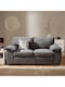 image 2 of Collingdale Grey Jumbo Cord Upholstered 3 + 2 Sofa Set Grey | Grey | 2