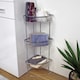 image 2 of Showerdrape Pure Chrome Freestanding Bathroom Floor Corner Caddy