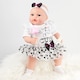 image 3 of BiBi Doll 17" Jasmine Reborn Baby Doll Girl With Toy Dummy & Bottle
