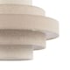 image 4 of Five Tier Pendant Lighting Shade with Natural Oatmeal and Beige Linen | Cream | Beige | 1