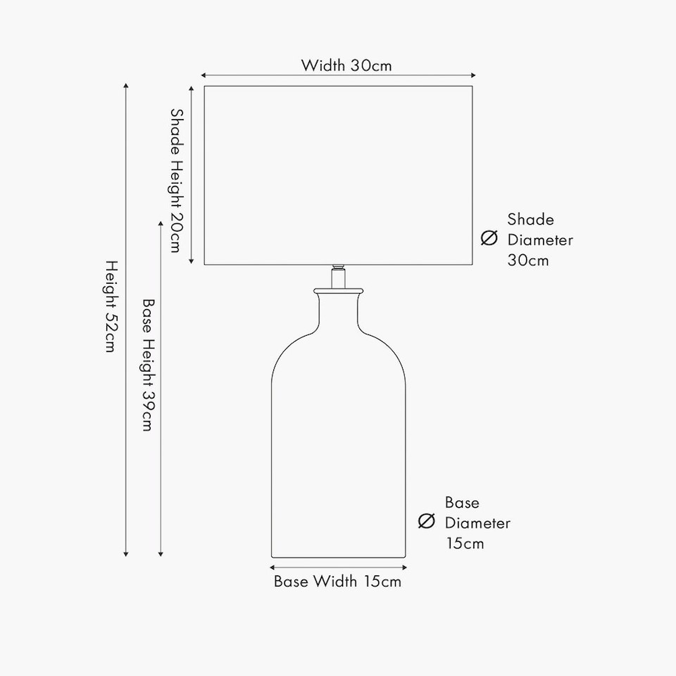 image 1 of Transparent Bubble Glass Table Lamp with Shade | Clear | Clear | 1