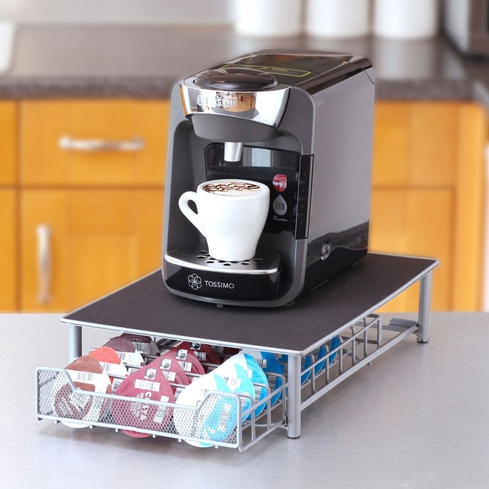 image 1 of 60 Pod Tassimo Coffee Capsule Storage Stand and Drawer