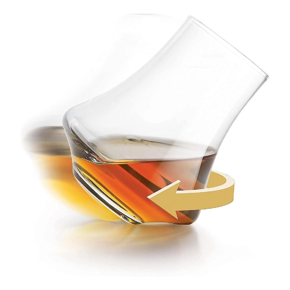 image 1 of Set of 2 Final Touch Revolve Roll & Spin Spirits Glass
