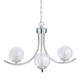 image 10 of Jimena 3 Light Polished Chrome Pendant Ceiling Light