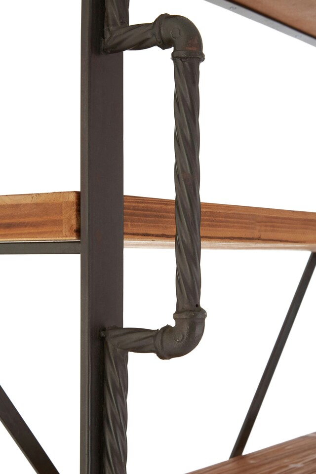 image 1 of Sturdy And Stable Constructed 6 Tier Shelf Unit, Industrial Design Shelf Unit, Versatile Modern Shelf Unit | Cream