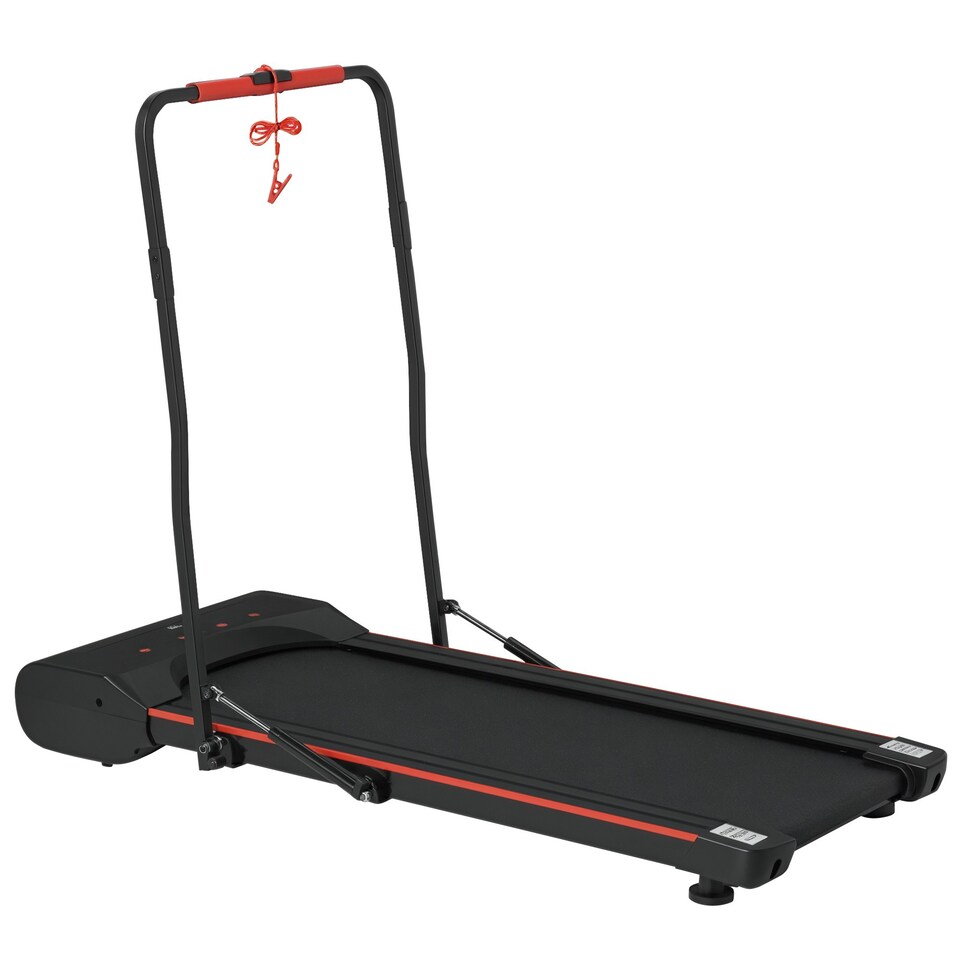 image 1 of HOMCOM Walking Machine w/ LED Display & Remote Control Exercise Jogging Fitness