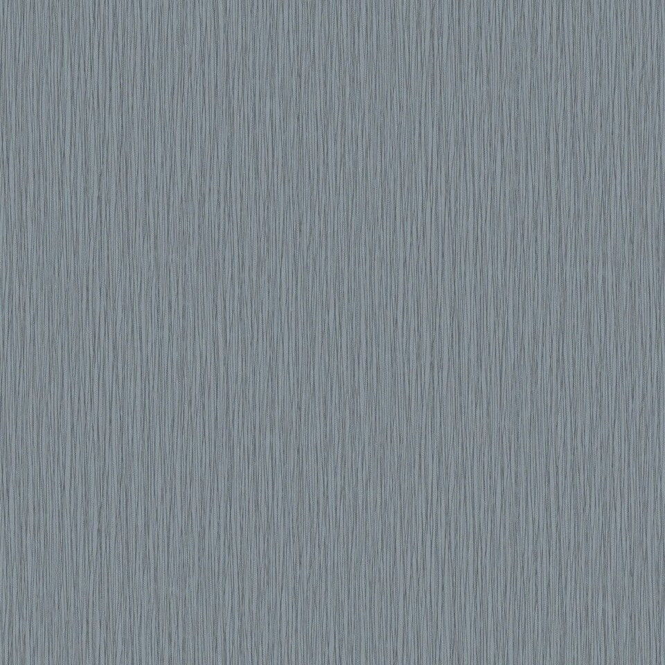 image 1 of World of Wallpaper Metallic Vinyl Textured Wallpaper - Steel Blue - 10m x 0.5m | Blue