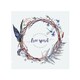 image 1 of Watercolor Boho Wreath Splash Back | White
