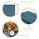 image 2 of Nicola Spring Cotton Fabric Placemats - Denim - Pack of 6 | Blue | Blue