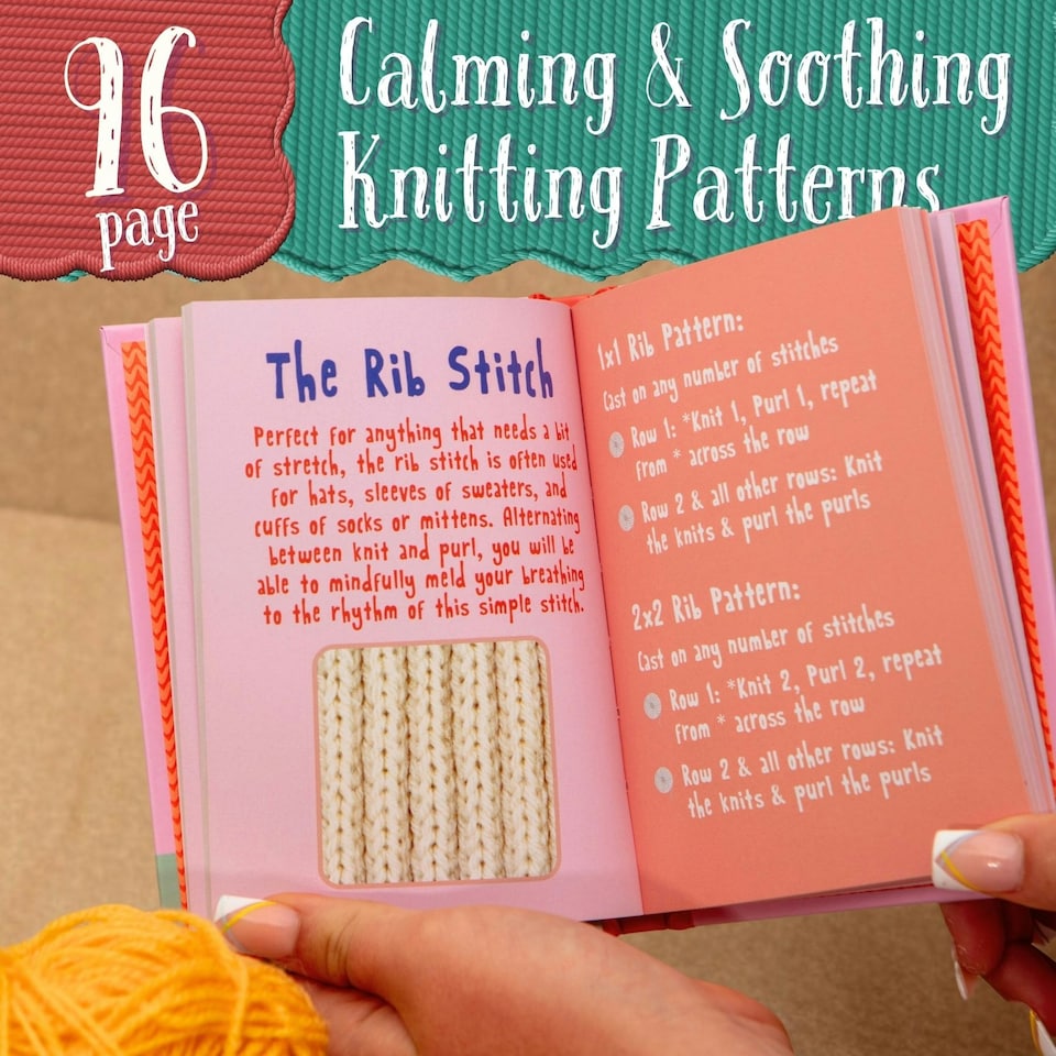 image 1 of Mindful Knits Book Embrace Mindfulness With Simple Knitting Patterns