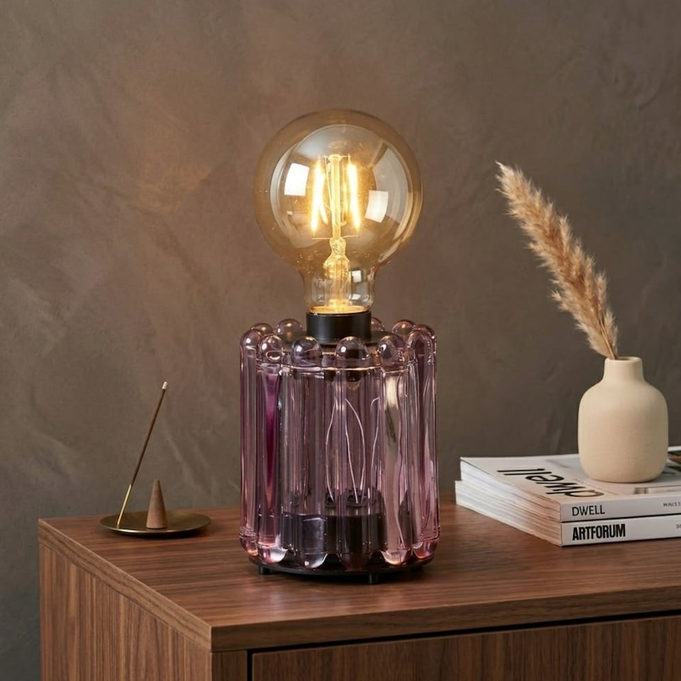 image 1 of Iris Bulb Milan Glass Table Lamp