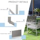 image 6 of Outsunny 4PCS Outdoor Patio PE Rattan Wicker Sofa Chaise Lounge Furniture Set