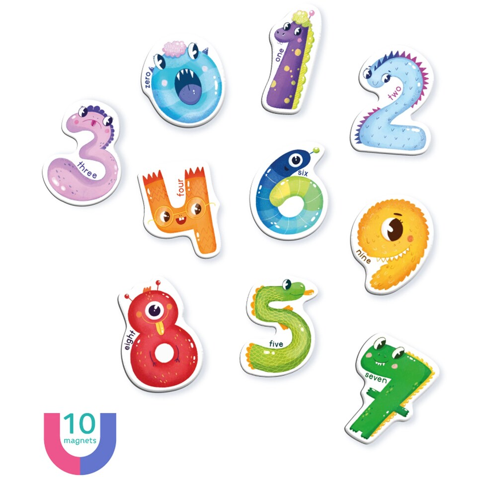image 1 of Dodo Magnetic Numbers 10 Pieces