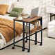 image 6 of HOMCOM 63 cm Foldable Computer Desk on Wheels for Small Spaces Brown