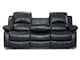 image 3 of Faux Leather Black 3 Seater Electric Recliner Sofa VALENCIA