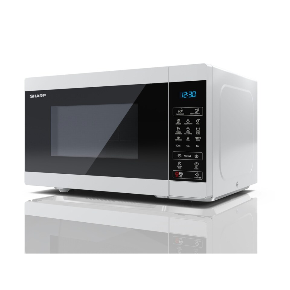 image 1 of Sharp 25L 900W Microwave with 1000W Grill - White