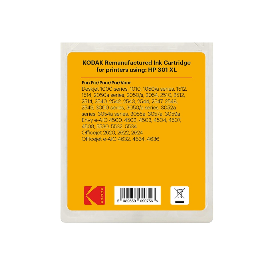 image 1 of Kodak Remanufactured HP 301XL Colour Ink Cartridge | Multi | 1