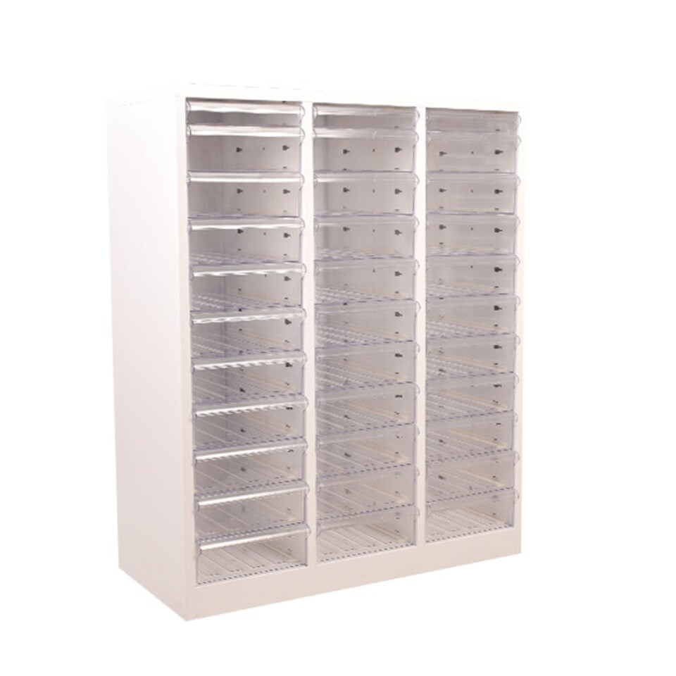 image 1 of 33 Clear Box Drawers Metal Cabinet