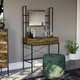 image 4 of Vida Designs Brooklyn 1 Drawer Dressing Table With Mirror - Dark Wood