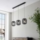 image 4 of Mathias Bar Pendant Ceiling Lamp, Dark Bamboo, Plywood With Matt Black Paint