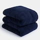 image 1 of OHS Teddy Fleece Weighted Blanket 6kg, 125x180cm - Navy Blue