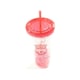 image 2 of Liverpool FC Crest 600ml Freezer Cup With Straw - Red - One Size