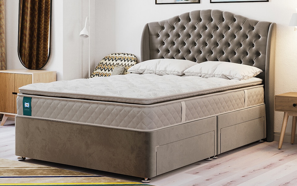 image 1 of Sealy Alston Gel Advantage Pillow Top Mattress Double | White | 1