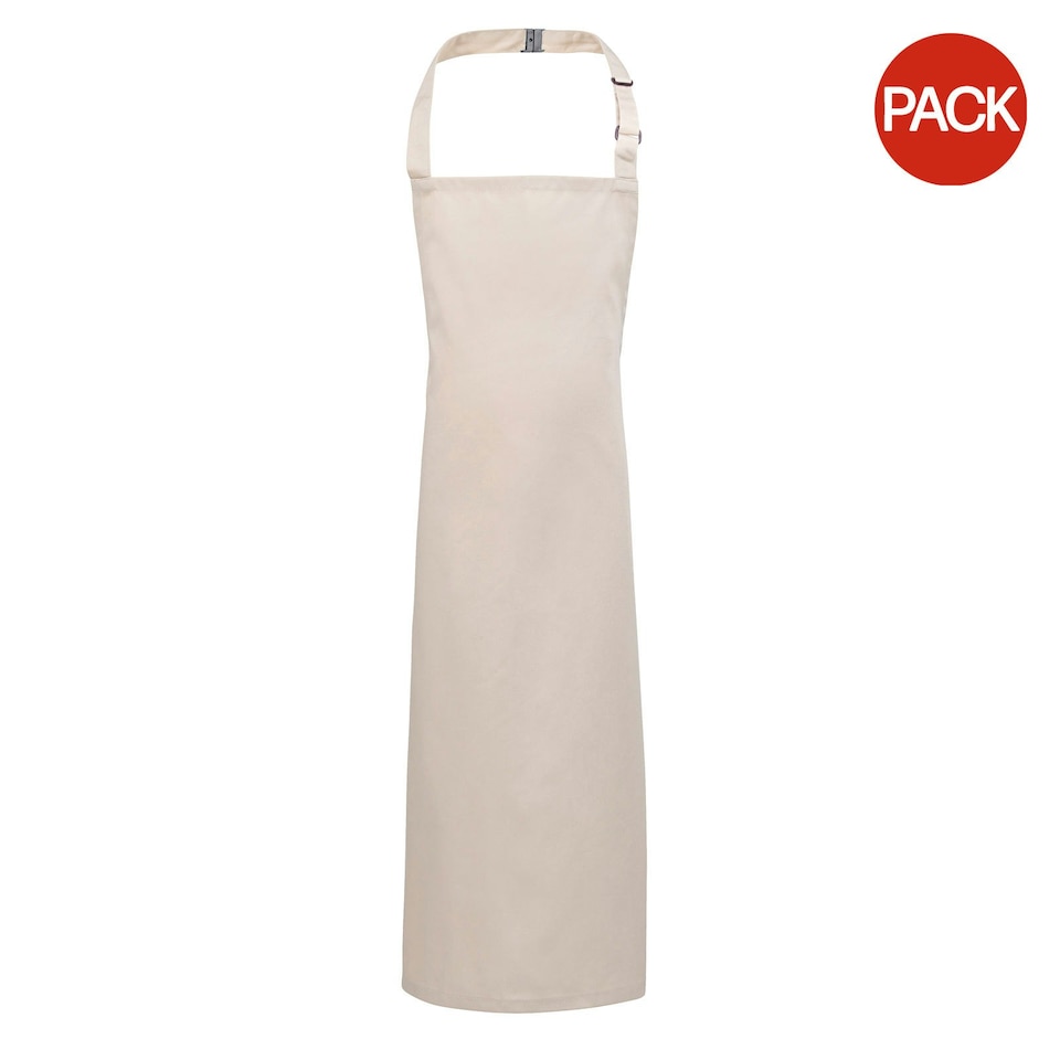 image 1 of Premier Childrens/Kids Bib Apron (Pack of 2) - Natural - Junior