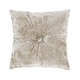 image 1 of Catherine Lansfield Crushed Velvet Diamante Cushion | Cream | Natural | 45x45cm | 1