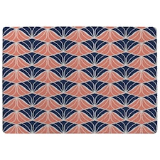 Navy & Pink Geometric Shells Rug | Multi