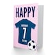 image 2 of Football Strip Kit Dark Jersey Top Age 7 Year Old Child Kids 7th Birthday Card