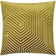 image 2 of Paoletti Evoke Cut Velvet Cushion | Green | Olive | 55 x 55cm | 1